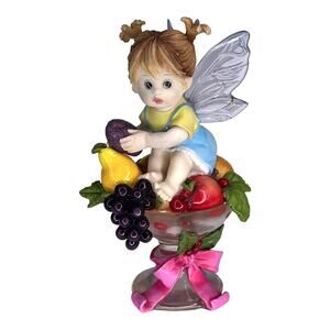 My Little Kitchen Fairies SUGAR PLUM FAIRIE Fruit Champagne Glass Fairy Figure